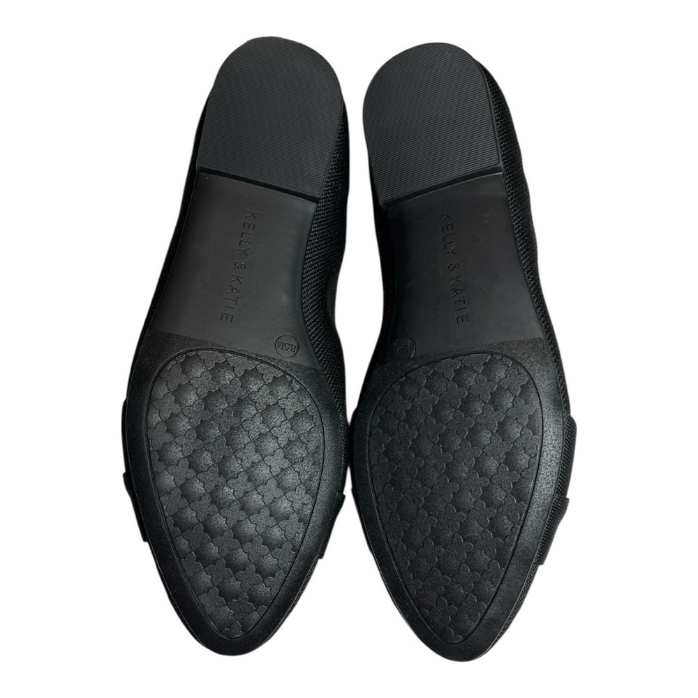 Women's Kelly & Katie Black Ballet Flats with Bow Detail Size 8.5 New No Box - Picture 3 of 7